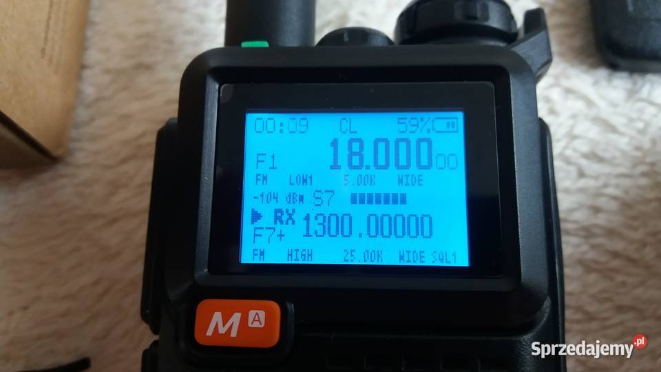 Quansheng K58 181200MHz Lotnicze FM AM SSB CB radia mazowieckie Płońsk sprzedam