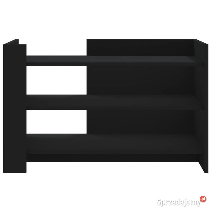 Stolik kawowy czarny 80x50x50 materiał