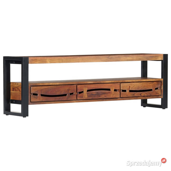 Szafka pod TV 140 x 30 x 45 lite drewno akacjowe Warszawa