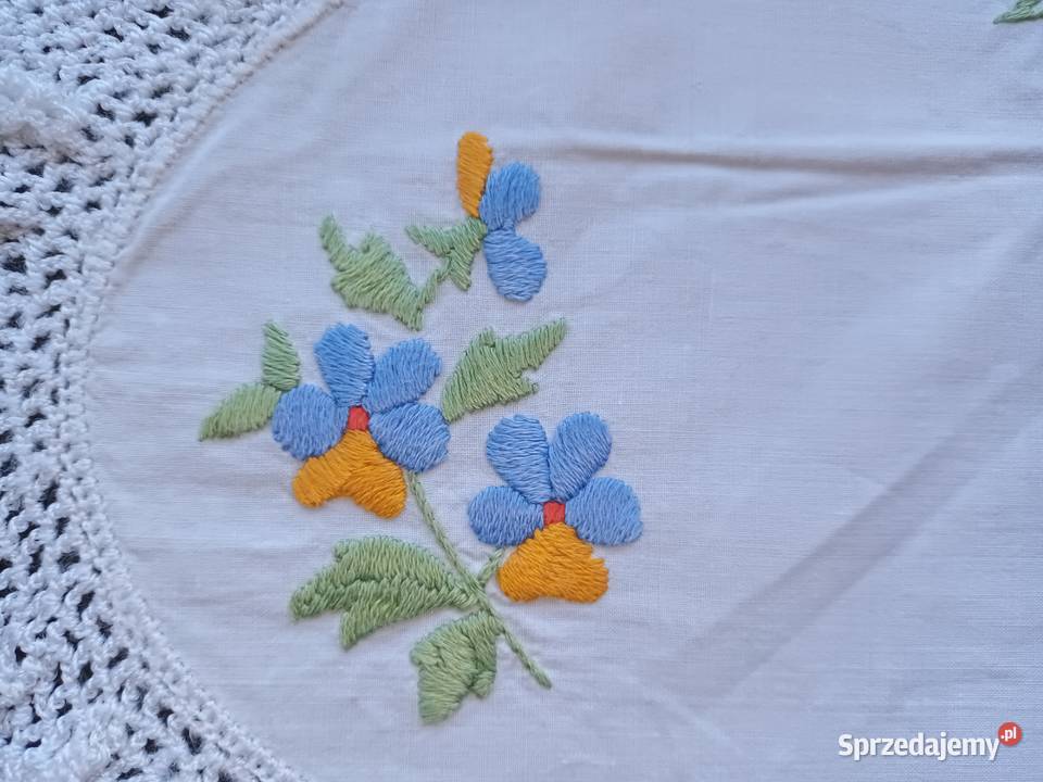 haft haftem podłużna serwetka serweta cudna Obrusy i serwety