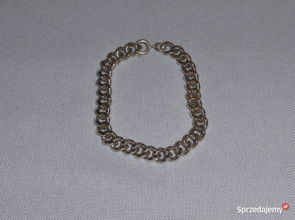 Szwedzka srebrna 835 gruba bransoletka 30g srebro łódzkie Łódź