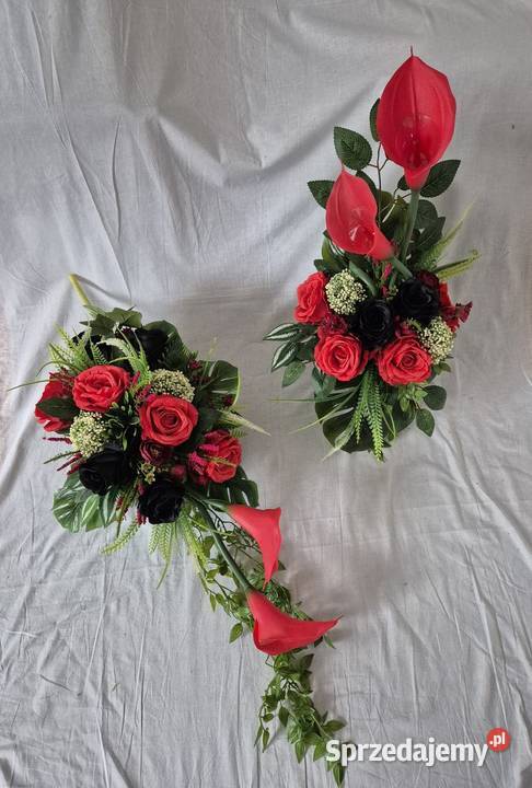 Stroik kompozycja dekoracja na cmentarz Komplet Pleszew
