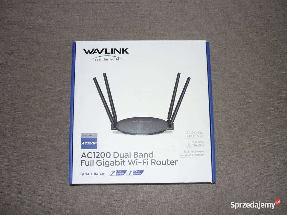 Router WiFi dwupasmowy gigabitowy Wavlink AC