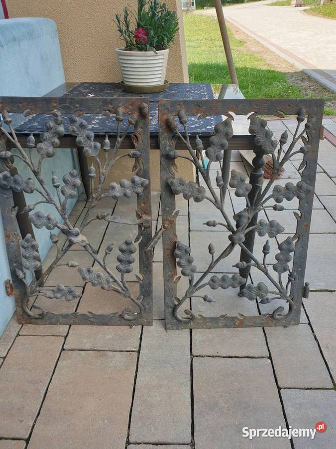 Drzwiczki do kominka ozdobne kute Jasło