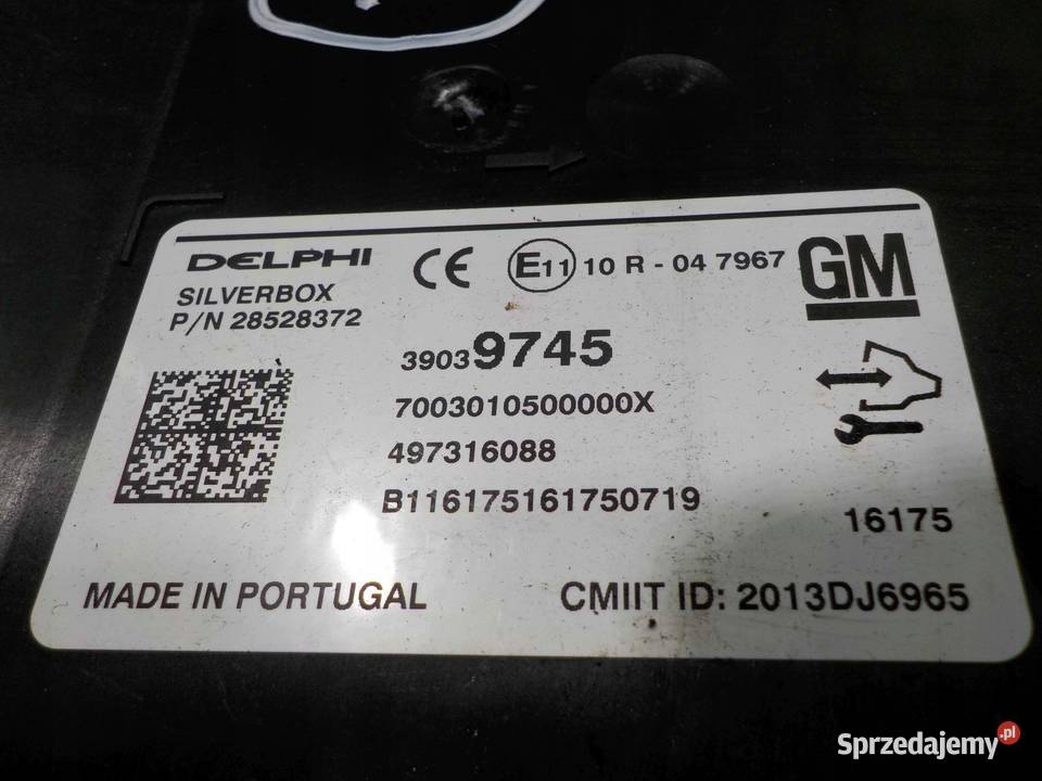 OPEL INSIGNIA A LIFT 16r wzmacniacz radia Sprzęt audio fabryczny Części samochodowe