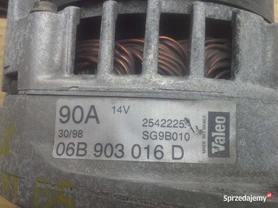 Vw Passat B5 16 alternator 06B903016D zachodniopomorskie Dębno sprzedam