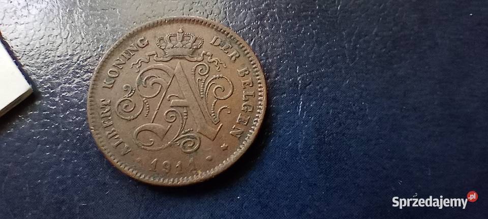 Stare monety 2 cent 1911 Belgia Lesko