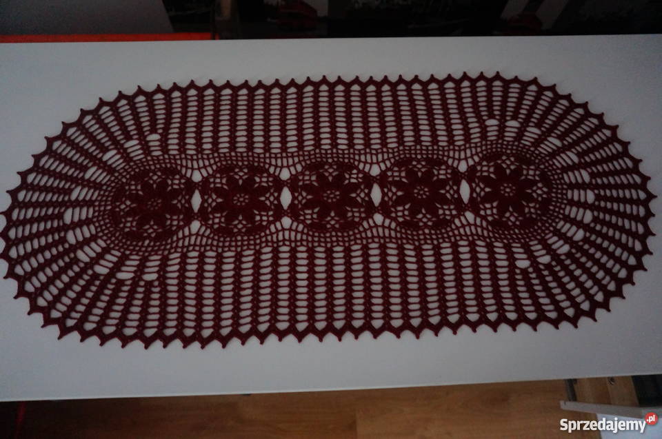 serwety serwetki obrus bieżnik szydełkowe Libiszów-Kolonia