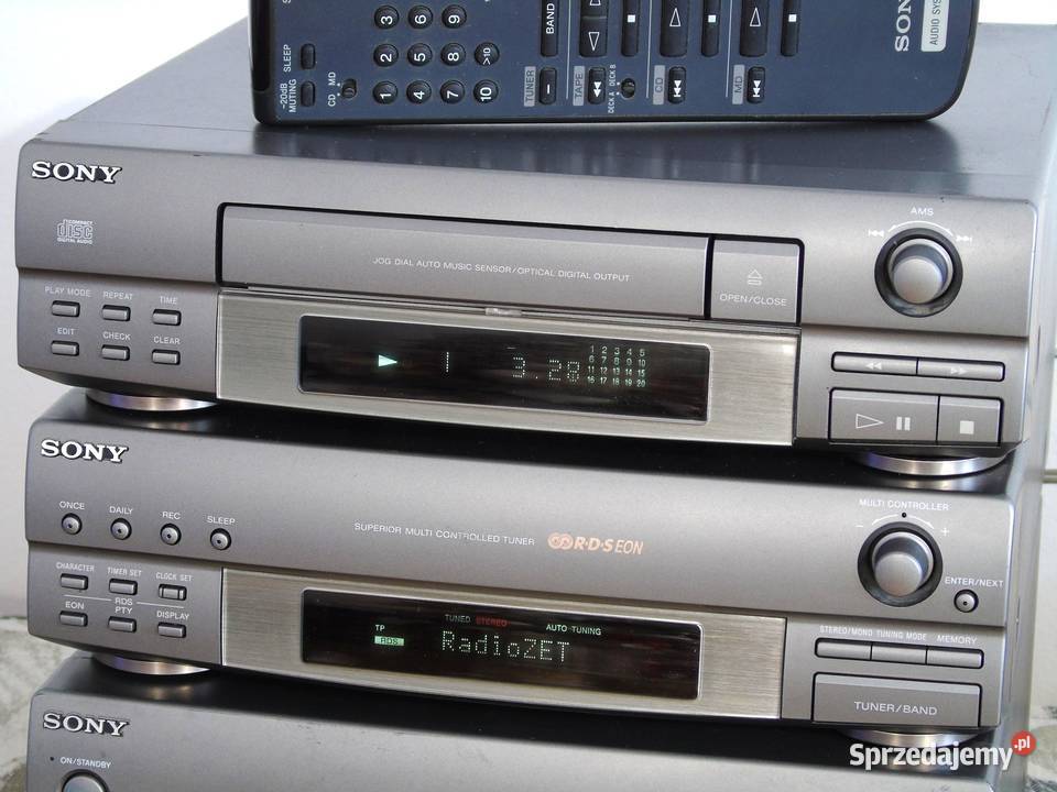 Wieża stereo Sony segmenty mocna i sprawna pilot Jasło
