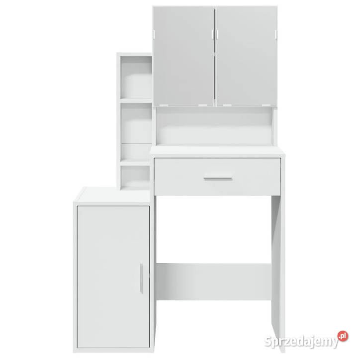 Toaletka z szafką biała 80x35x132 WM848234 Warszawa