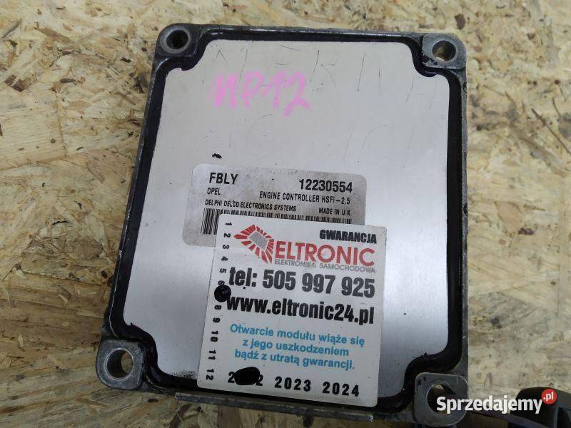 STEROWNIK SILNIKA KOMPUTER OPEL MERIVA A 2002 osobowe Czujniki i sterowniki Gliwice