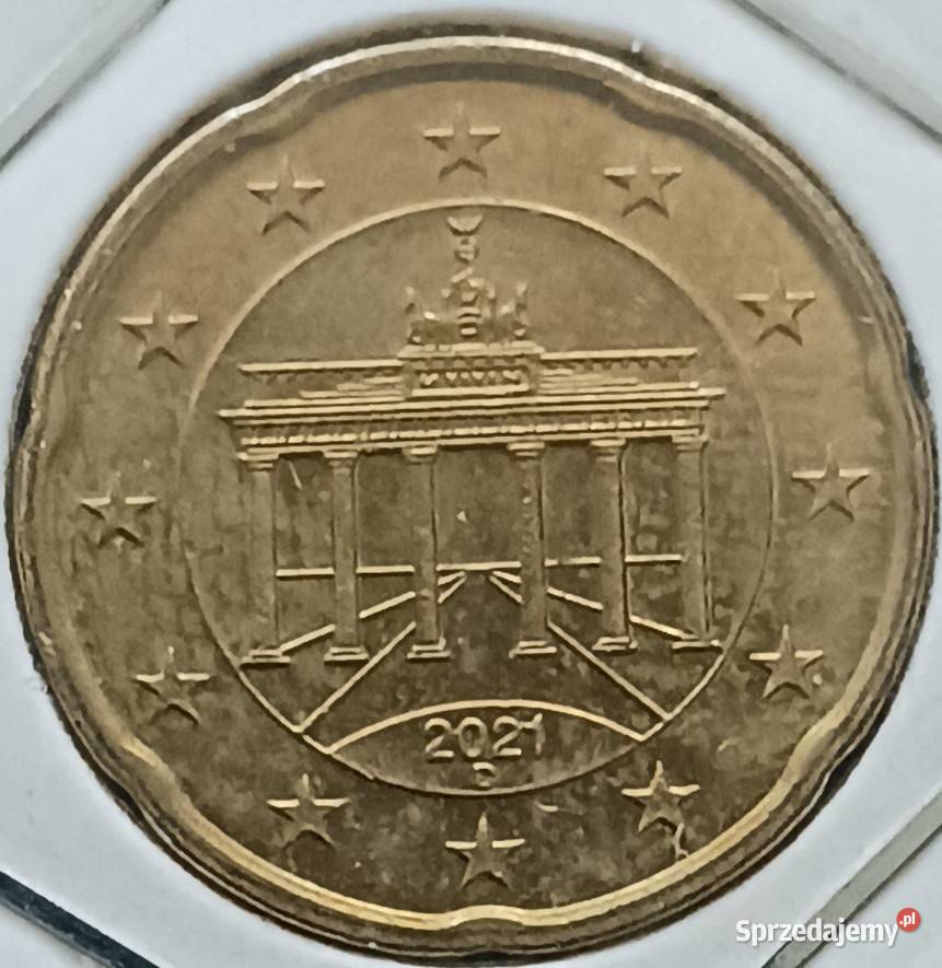 20 Centów Niemcy 2021 r men D Konin sprzedam