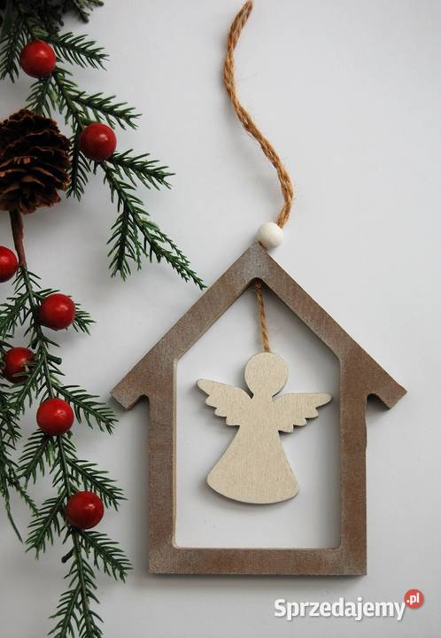 Domek z aniołkiem zawieszka Finlandia Laponia Lublin