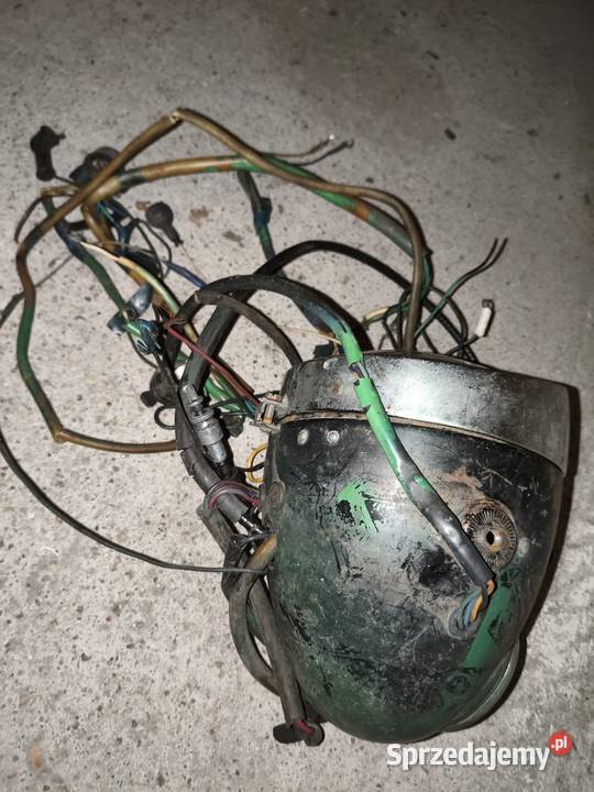 Lampa przednia z instalacją elektryczną Ural M62 Obudowy lamp i żarówek Leszno
