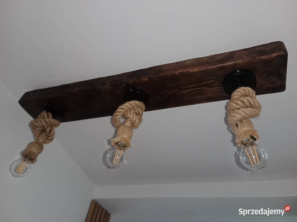 Lampa z drewna belka Dąbrowa Górnicza sprzedam