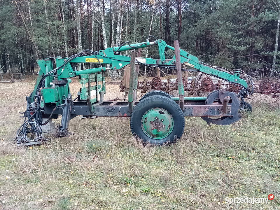 przyczepa do wywozu drzewa Leśnictwo Pęckowo