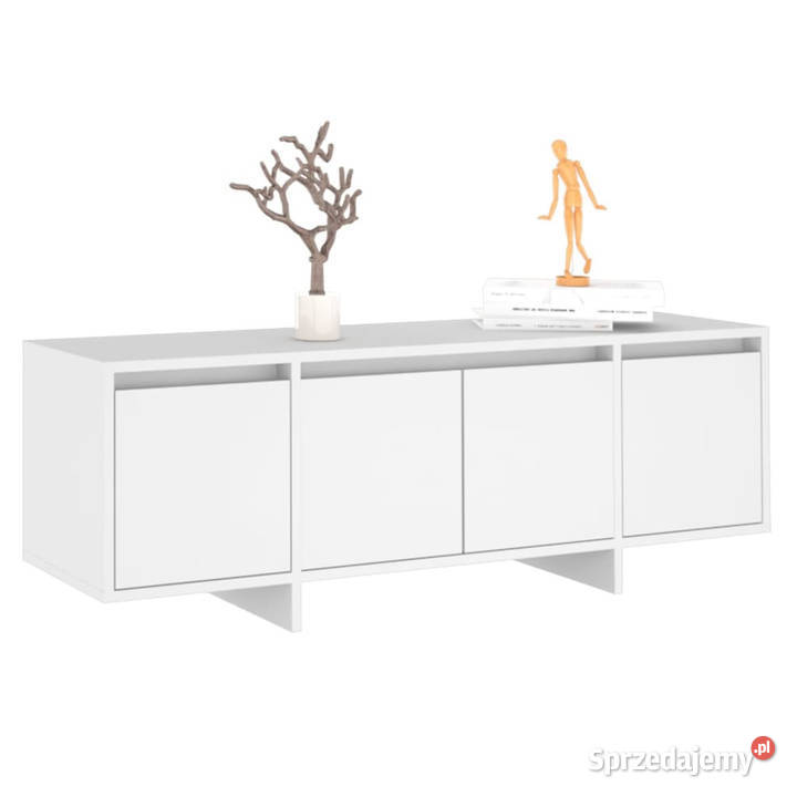Szafka pod TV biała 120x30x405 materiał RTV Warszawa