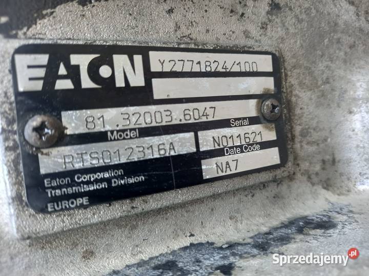 Skrzynia biegów Eaton RTS012316A ciężarowe