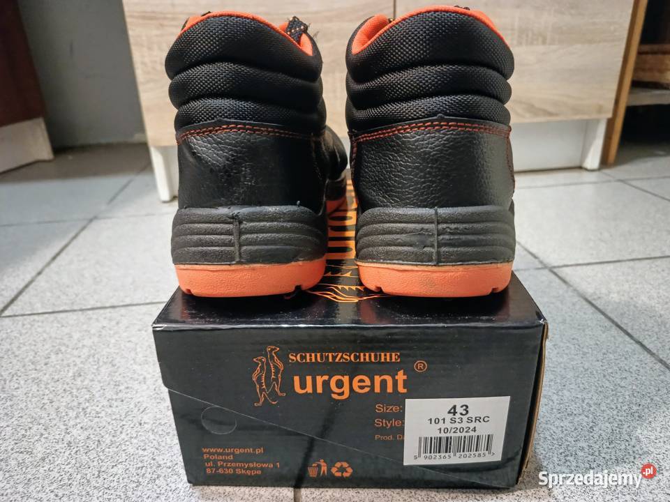 Obuwie bezpieczne URGENT rozmiar 43 Pozostałe Poznań sprzedam