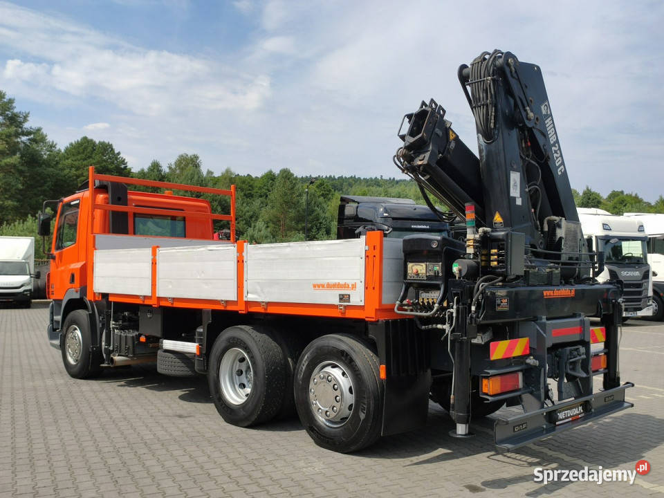 DAF CF 85380 6x2 Oś Skrętna Skrzynia HDS HIAB manualna Motoryzacja świętokrzyskie Widełki