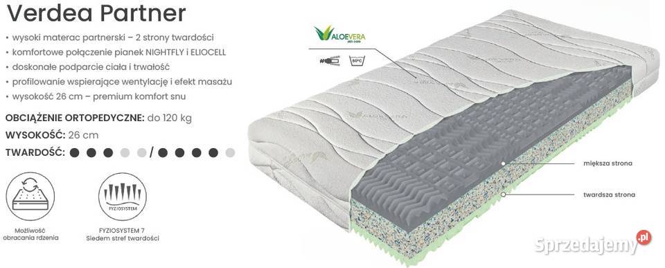 Materac VERDEA PARTNER MATERASSO piankowy sprzedam