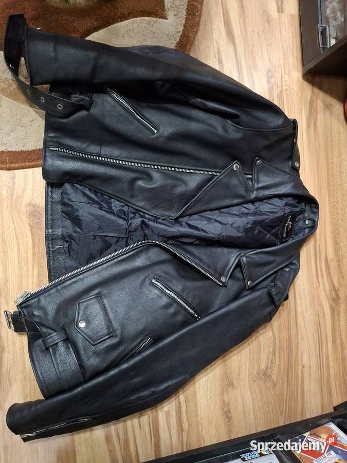 Kurtka RAMONEZ gruba skora czarny Żory sprzedam