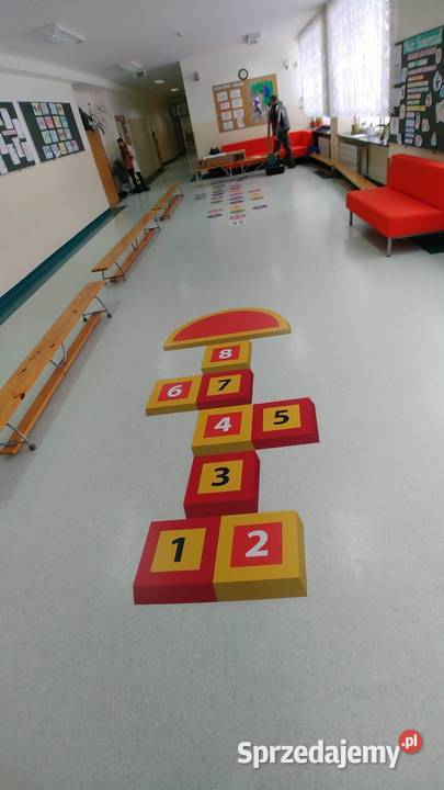Klasy 3D Pomarańczowe gry korytarzowe naklejki Sklep
