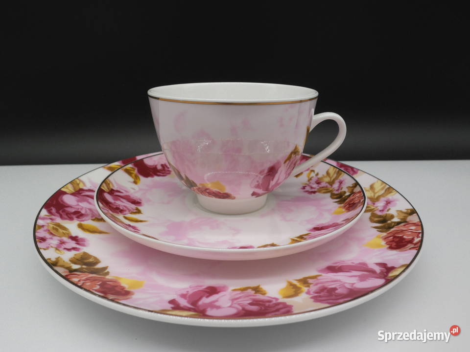 Trio Śniadaniowe zestaw Porcelany Royal Norfolk Porcelana i szkło Raszków sprzedam