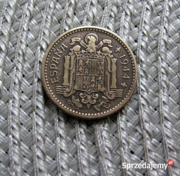 Hiszpania 1 Peseta 1944r Numizmatyka