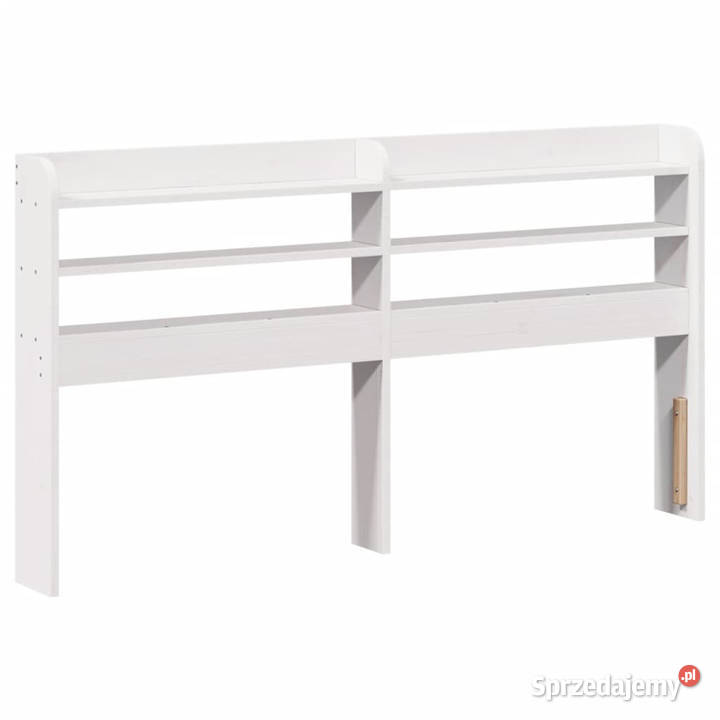 Rama łóżka z wezgłowiem biała drewno sosnowe 82cm Warszawa sprzedam