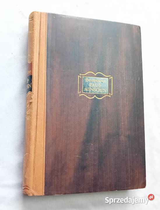 Dauthendey Raubmenschen Deutsche Buch Gem 1931 Koźminek sprzedam