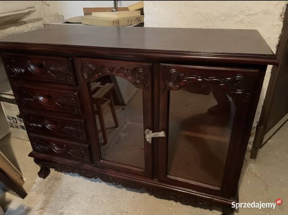 Stylowa komoda z barkiem Meble warmińsko-mazurskie Piecki