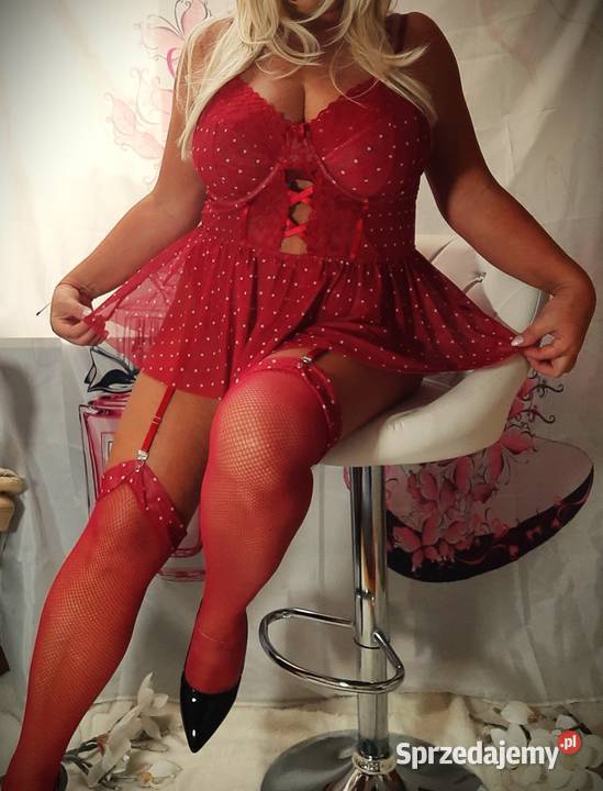 koszulka czerwona w groszki kabaretki komplet Inna marka