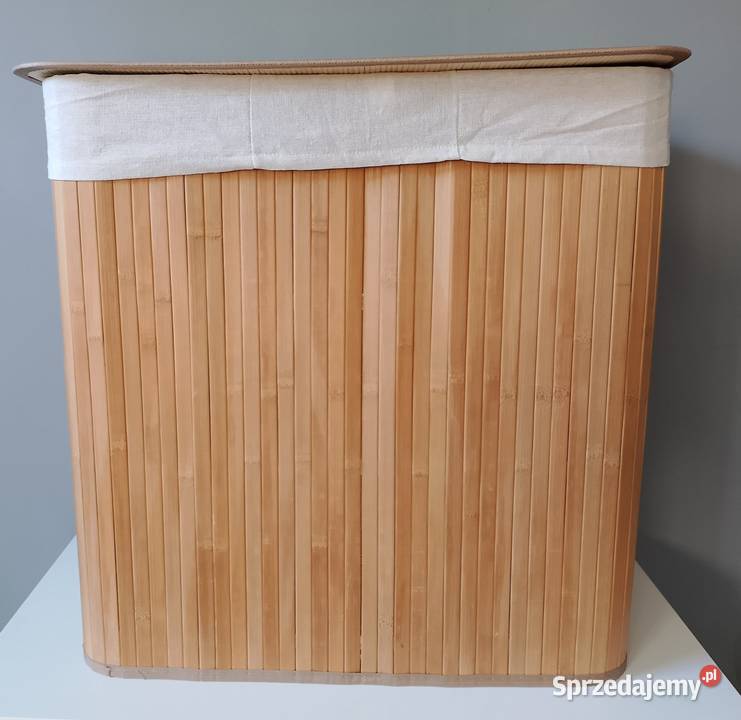 Kosz na pranie bambusowy 150 l Brzeziny