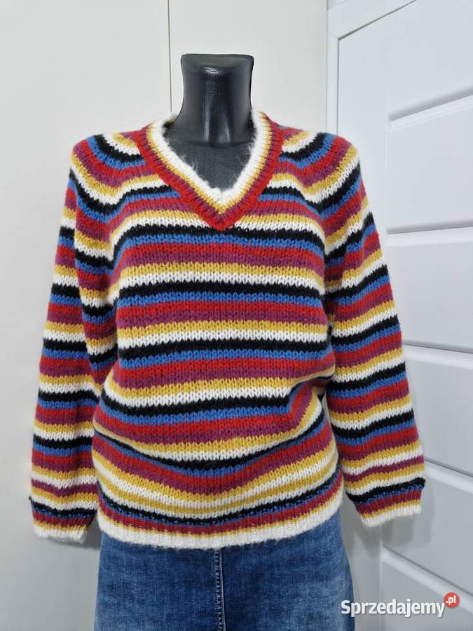 Kolorowy sweter Dranella Paski zachodniopomorskie Nowogard