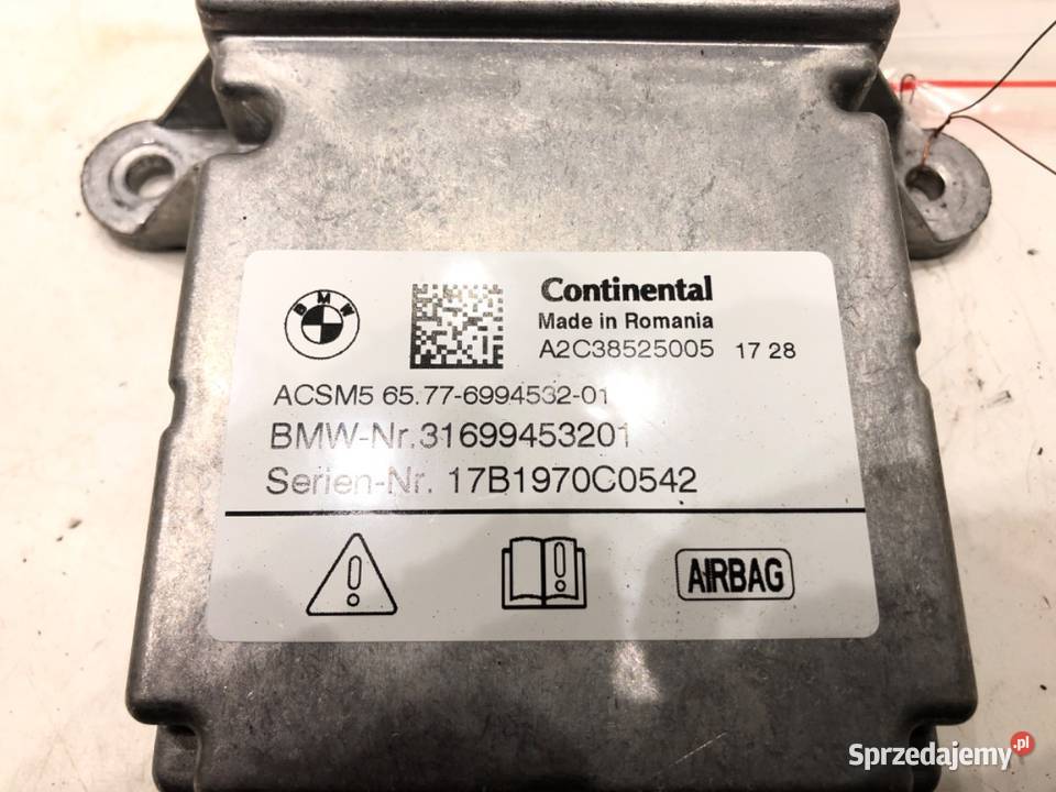 SENSOR AIRBAG BMW G30 6994532 CZUJNIK PODUSZKI sprzedam