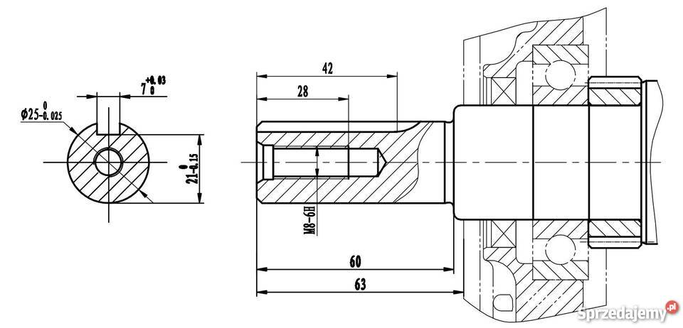 Silnik spalinowy benzynowy WEIMA WM188F 13 25mm Rzeszów