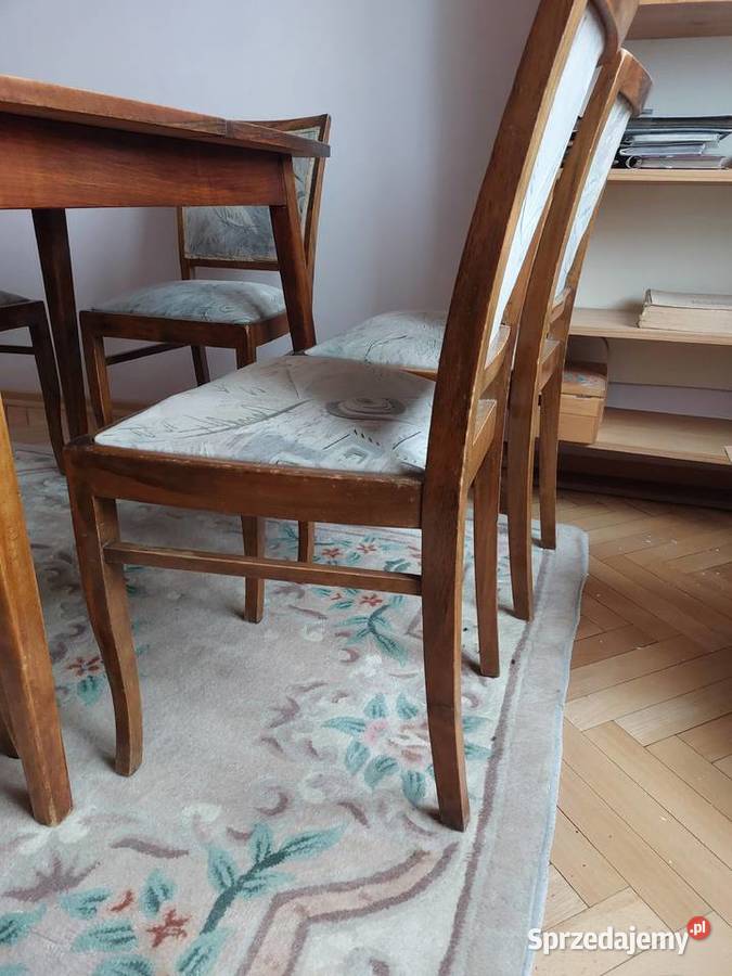 Stół drewniany 6 krzeseł drewnianych Kielce sprzedam