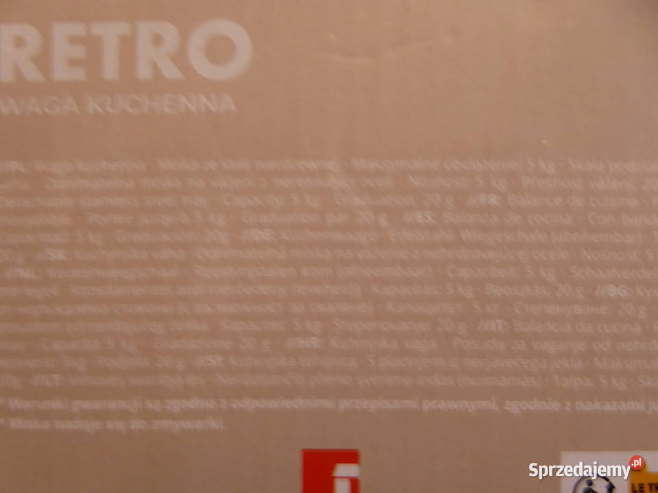 Nieużywana waga RETRO do 5 BERGNER z nierdzewną