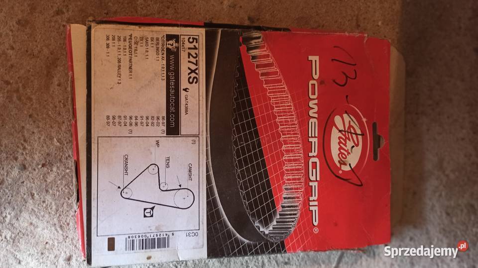 Pasek roządu Peugeot 106 11 Lublin