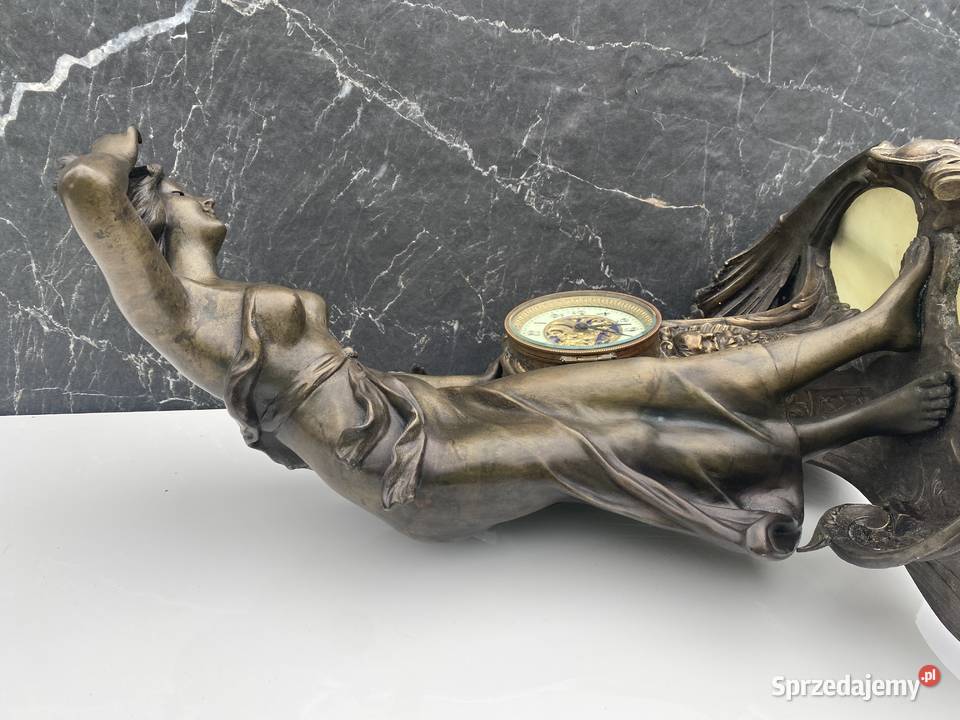 Mosiężny zegar kominkowy Ostrzeszów