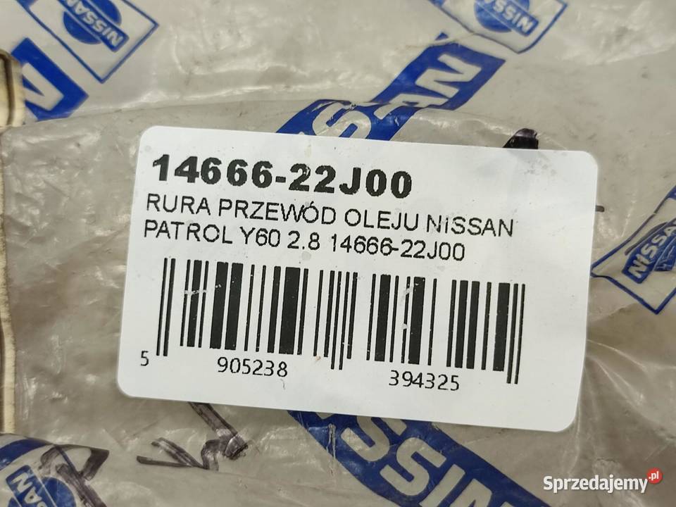 PRZEWÓD OLEJU NISSAN PATROL Y60 28 19881995 NOWY Pióra wycieraczek lubelskie