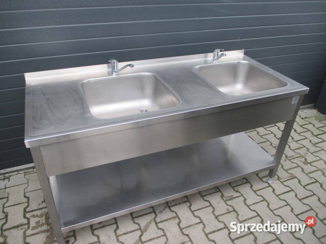 Zlew Gastronomiczny 2 Komorowy Z Półką 1707085 Gastronomia Ostrów Wielkopolski