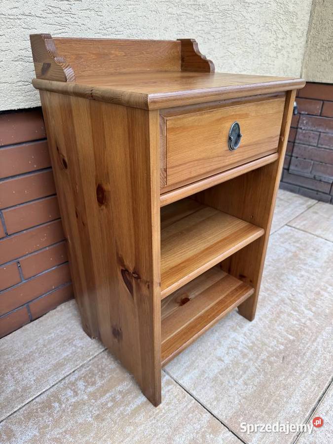 Szafka nocna Leksvik drewniana Ikea stolik do