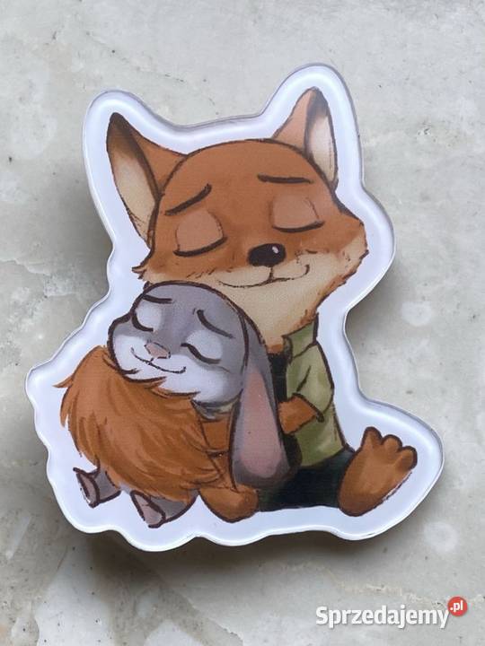 Broszka Zwierzogród Zootopia Nick Bajer i Judy Zegarki i Biżuteria Kraków