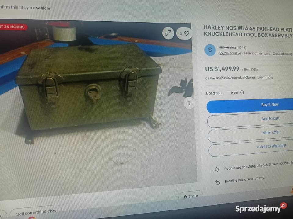 Harley WLC 42 NOS Knucklehead ELC nie WLA