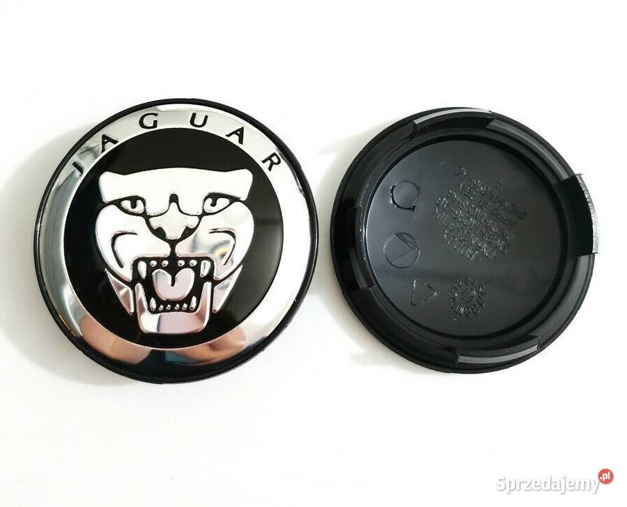 4x DEKIELKI DEKLE DO ALUFELG JAGUAR 58mm Kolor Dekielki wielkopolskie Poznań sprzedam