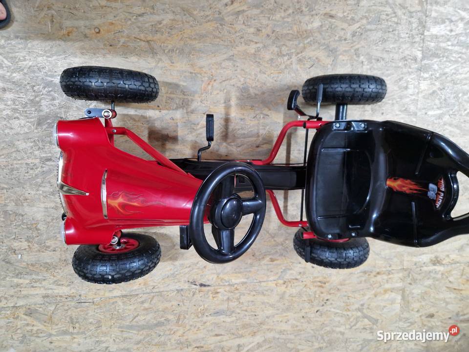 Gokart na pedały Top Racer 64 pompowane koła Red sprzedam