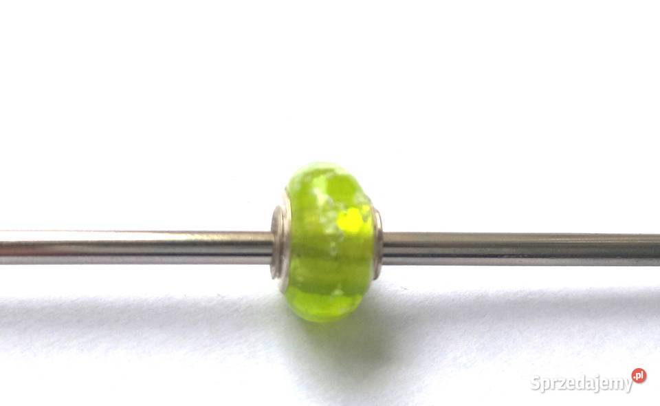 Charms zielony neon Zawieszka srebro 925 NOWE Białystok sprzedam