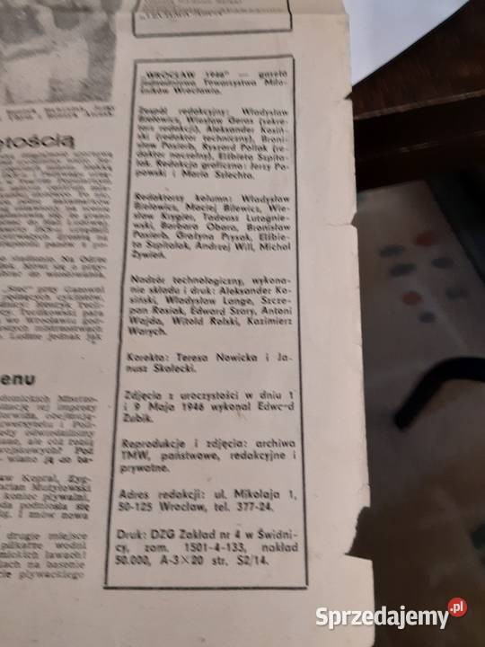 gazeta Wrocław 1946 z 1981r Łomża